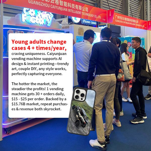 Airports' Ultimate Solution Personalized Cell Phone Cover Vending Machine With Steel Construction