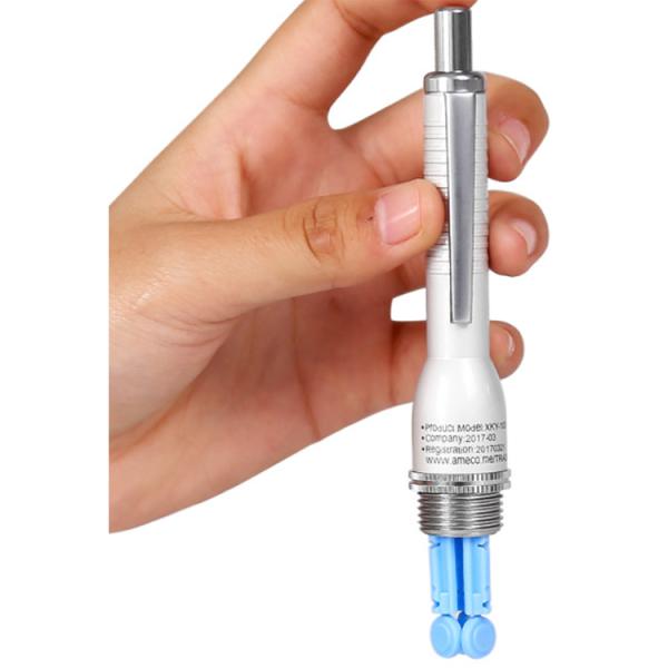 Three Head Silver Blood Collection Needle Set Pen Lancet Cupping Hijama Pen Cupping Pen