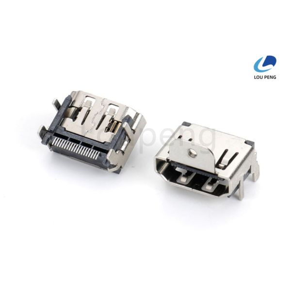 24K Gold Plated HDMI Connector Offering Aluminum Foil and Braided Shield Compatible HDMI Cable Connector for Performance