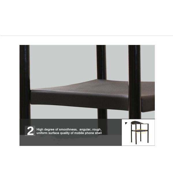 Leisure Chair With Armrest Metal Leg PP Dining Arm Chair Polypropy Plastic Chair