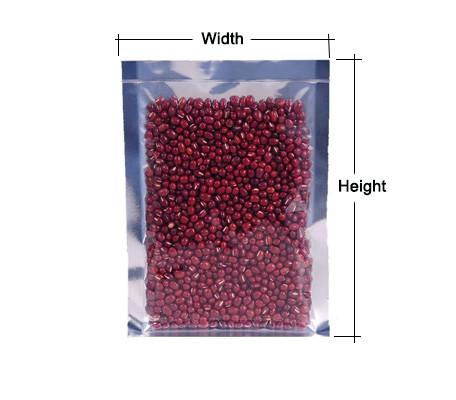 Snacks Vacuum Heat Seal Aluminum Foil Bag 200g 300g 500g With Clear Front