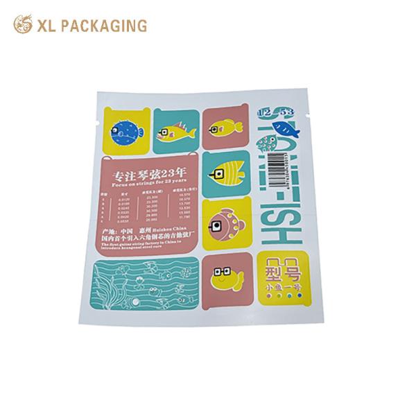 Wholesale Food Grade Zip Mylar Bag with Custom Stickers and Moisture Proof Stand-Up Pouch