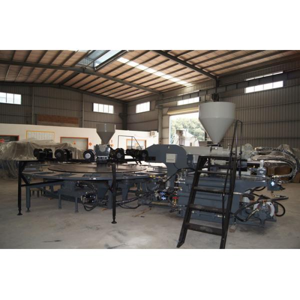 One / Two Color TPR Sole Making Machines PVC Sole Injection Machine 160-270pairs / Hour