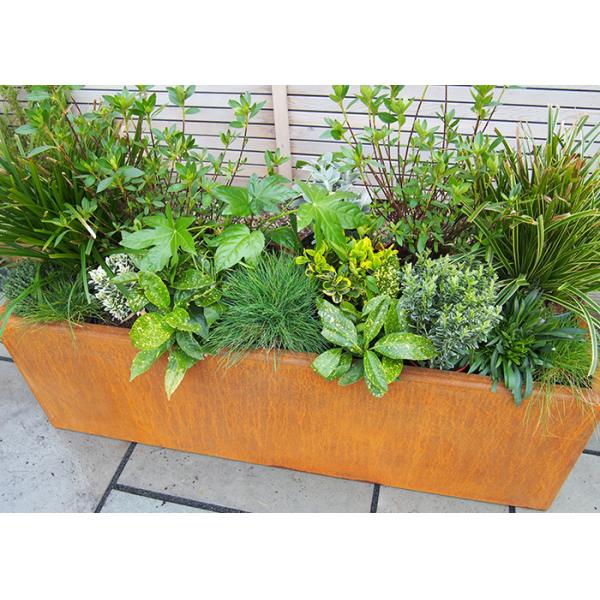 Metal Series Planter Weathering Steel Planter Box Corten Steel Planter Pot