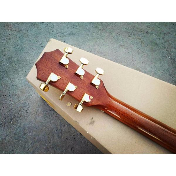 Custom shop guitar simulator sound single cut AAA koa acoustic electric guitar nice folk guitar