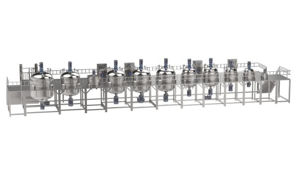 Industrial Homogenizer Toothpaste Making Machine With High Shear Mixer