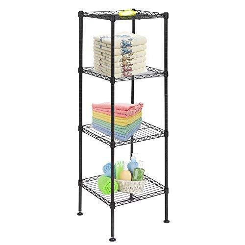 4 Layers Bathroom Lightweight Wire Storage Racks 14 W X 14 D X 54 H