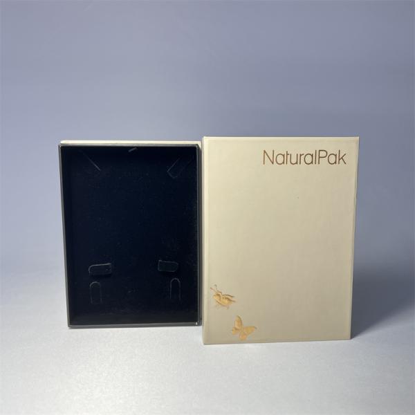 Beige Luxury Jewelry Packaging Boxes Jewellery Cases For Earrings