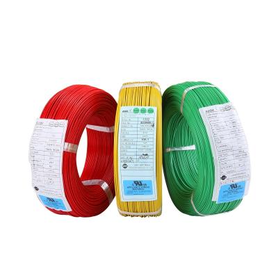 O fio 3KV 20AWG isolado FEP de alta tensão de UL3239 22-28AWG estanhou o amarelo azul branco do calefator do fio de cobre 200C