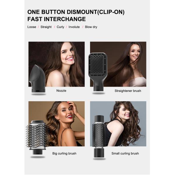 Сушильщик щетки волос ABS электрический, ионные 4 в 1 щетке горячего воздуха 1000W