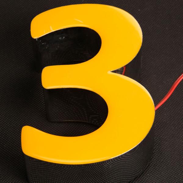 Customized  Outdoor Shop 3d Stainless Steel Led Backlit  Letters Signs