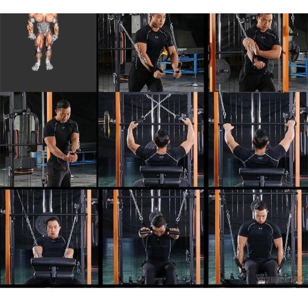 Weightlifting Fitness Gym Equipment Pulldown Attachments Cable Machine Exercise Handles