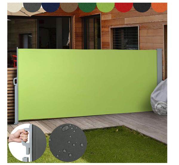 160x300cm Side Awning ，Patio Garden Sunshade Awning Retractable Side Balcony Shade  Waterproof, sunshade, outdoor awning