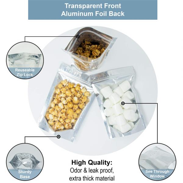 Convenient 6x9 Inch Smell Proof Zipper Bag for Other Food Storage in Mylar Material