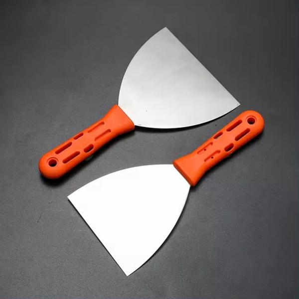 Plastic ABS Handle Soft Grip Flexible Stainless Steel Carbon Steel Rust-free Putty Knife Scrapers