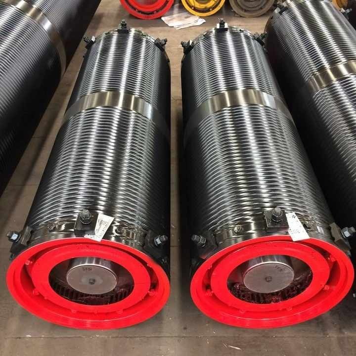Seamless Steel Tube Wire Rope Drum for Overhead Crane Trolley | HGCRANE Custom Hoist Rope Drum Assembly