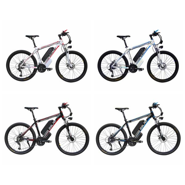 Waterproof Electric Mountain Bicycles Aluminum Alloy Frame LED Headlight