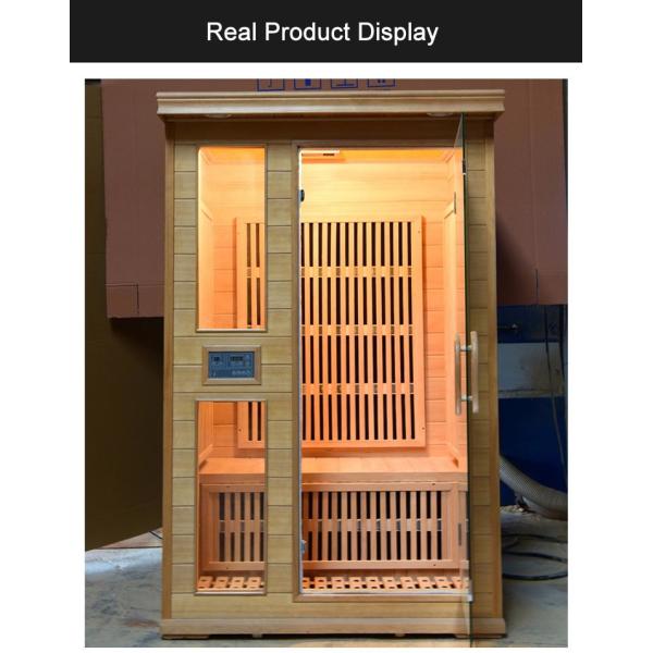 Деревянная ультракрасная комната сауны с канадским дизайном человека древесины 2 Hemlock