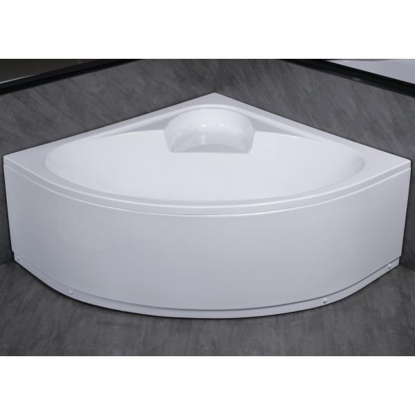Simple Built in Corner Acrylic Bathtubs with Flexible Front Panel and Hand Control