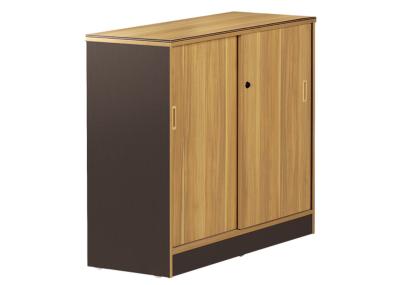 Melamine Laminated Office File Cabinets Sliding Door Design OEM Welcomed