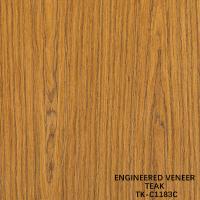 Fancy Recomposed Teak Wood Veneer Length 2200mm Customized For Car Interior Yacat TK-1183C / 1699S / EVH