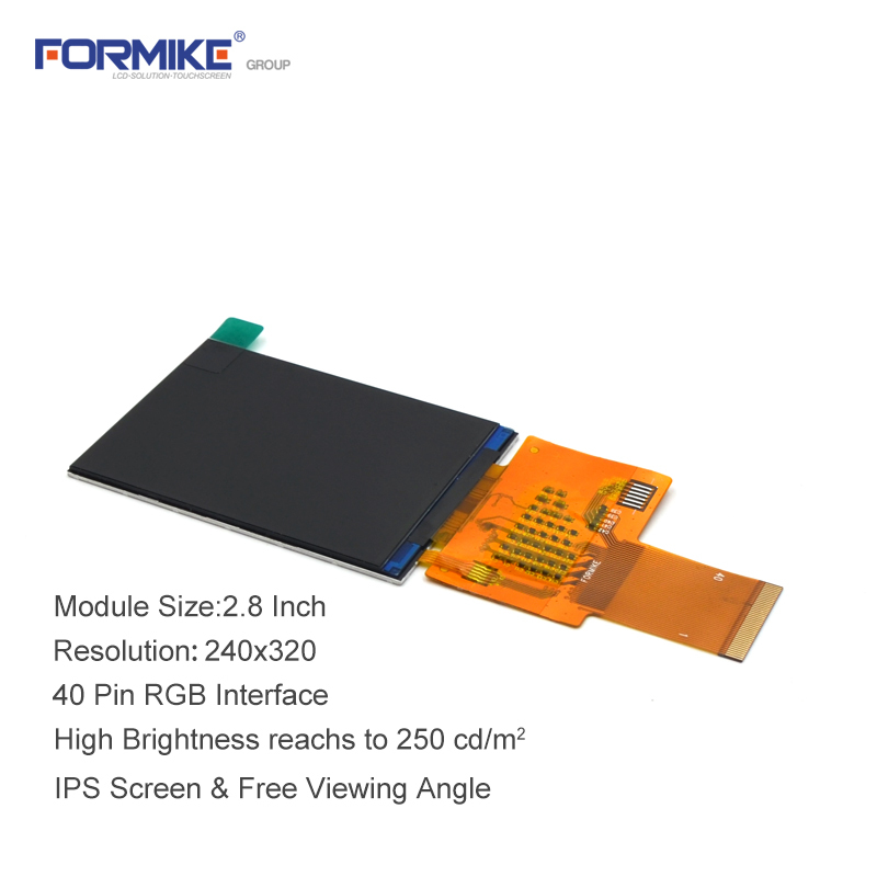 Small IPS 240x320 LCD Module Transparent TFT 2.8 Touch Screen 40Pin