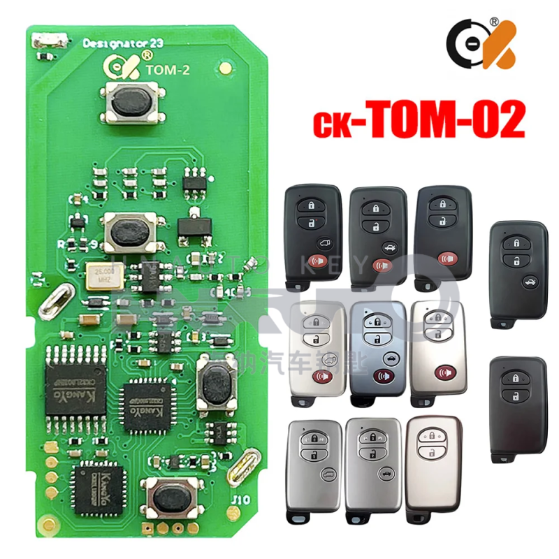 Ck Tom-2 (4 Buttons) Tom Series Universal Smart Car Key Board with 8A / 4D Chip (PCB board only)