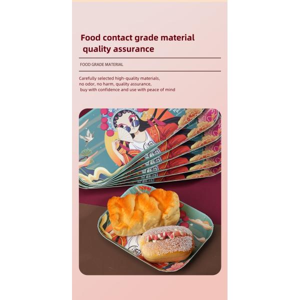 Industrial Biodegradable White Plates Eco-Friendly Round Paper Plates for Party Barbecue