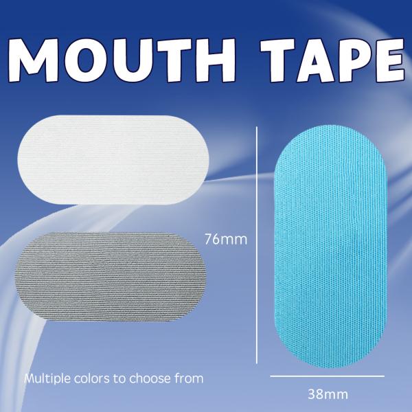 Oval Non Toxic Medical Mouth Tape Easily Removed Improved Nasal Breathing