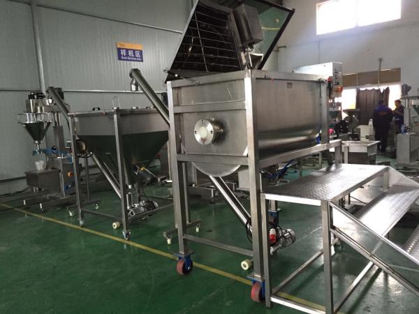 Semi Automatic Dry Chemical Powder Filling Machine 50L Split Hopper Free Flowing