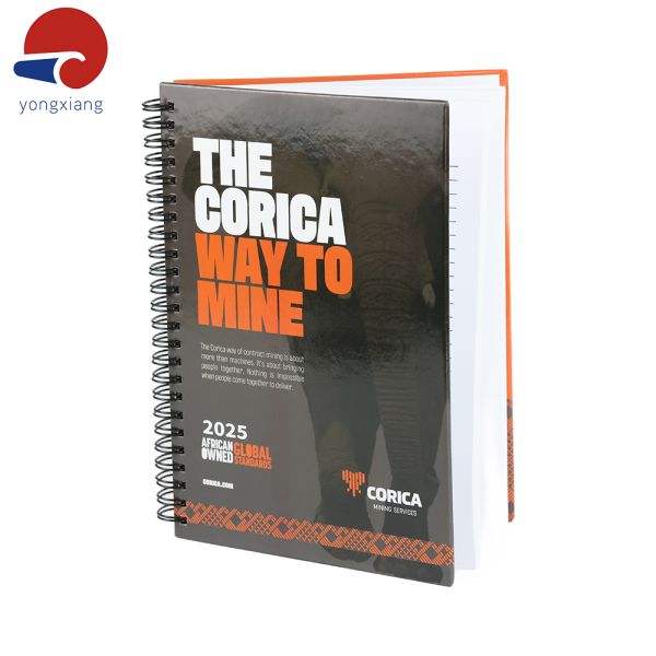 Custom Logo Printing Organizer Planner of Daily Diary Spiral Hardcover Journal