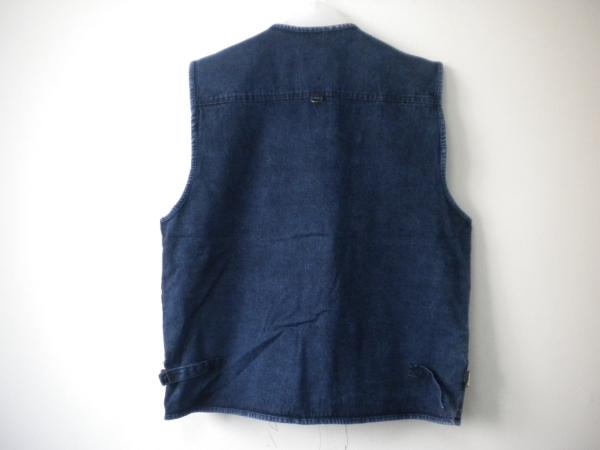 Jeans vest, denim vest, in 100% cotton, S-3XL, denim blue, navy
