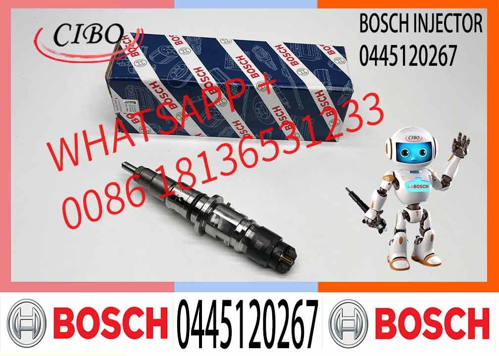 Высококачественный 0445120267 0445 120 267 0 445 120 267 Дизельный топливный инжектор Common Rail Injector Injection Nozzle для Bosch CUMMINS