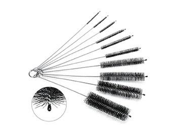 Narrow Containers Tube Cleaning Brush Small Size Soft Nylon Bristles