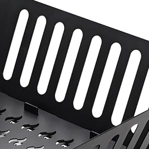 Огонь 25 дюймов Внешний сжигающий древесину портативный камин бревенчатая печь камин для барбекю кемпинга костер костер