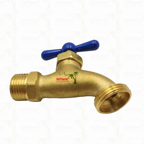 Brass Faucet Brass Bibcock Brass Tap Valve Water Tap Customized Material 1/2 3/4