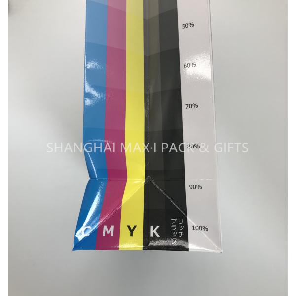 Corporate Retail Branded Carrier Bags With Own Logo , Branded Paper Bags with button closer