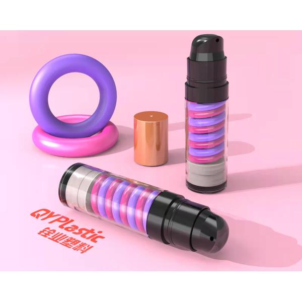 Estampillage chaud de 30ml 600ml d'oeil de bouteille privée d'air ronde de crème