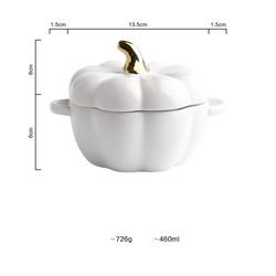 Pumpkin Porcelain Ceramic Home Decoration Bowl For Breakfast Egg