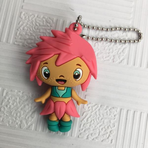 Printed Harmless Clean PVC Anime Figures Key Ring Pendant Ornaments Party Gifts