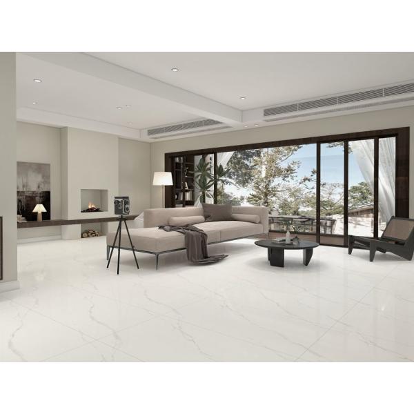 Carrara White Polished Glazed Porcelain Tile 60x120cm 24x48 With Glossy Luster