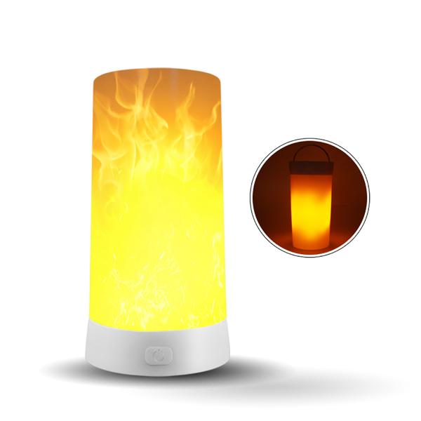 Waterproof Flickering Flame Table Lamp With Remote For Party Working Time hours 10000