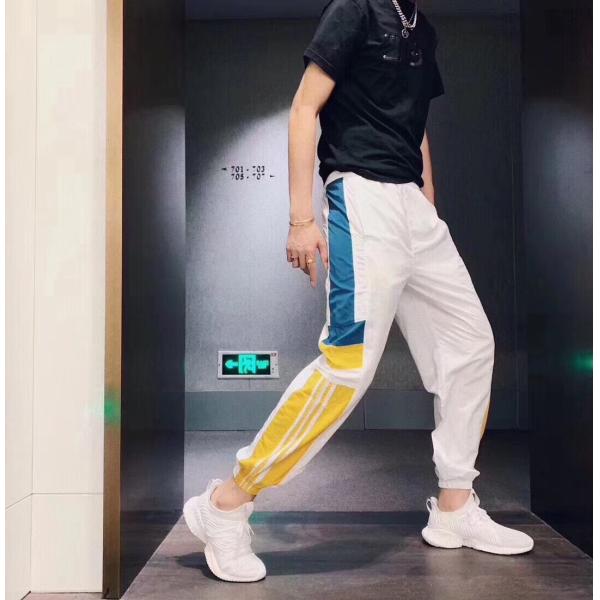 Outdoor Polyester Mens Leisure Pants Sport Trousers Elasticated Waist Breathable