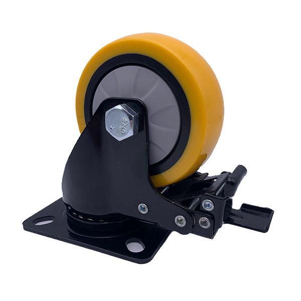 4 inch  Heavy Duty Caster Wheels with Brake Lock Top Plate