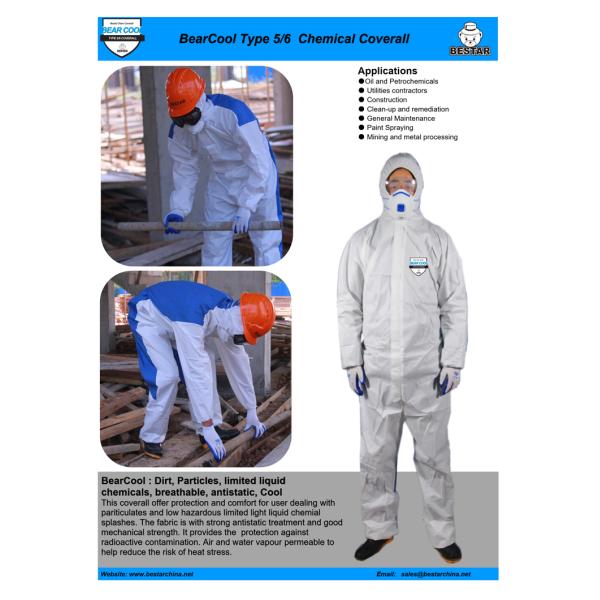 Custom Disposable Chemical Resistant Coveralls For Pesticide Spraying