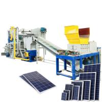Instalação de separação de painéis solares portáteis 2022 Linha de produção para reciclagem de painéis solares