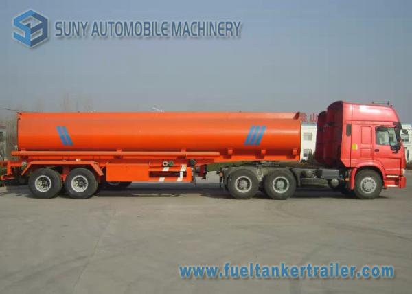30000L Mild Steel / Stainless Steel Tanker Trailers Dual Axle Trailer