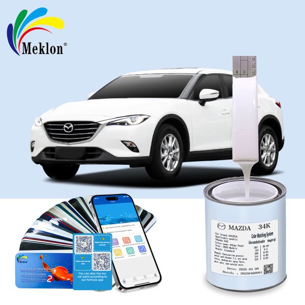 34K White Pearl Refinish Car Paint High Resistance Suitable For Angkesela Auto