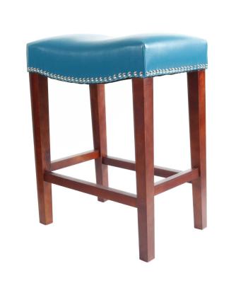 O estilo americano que janta a cadeira ajusta o barstool 10kgs de couro azul