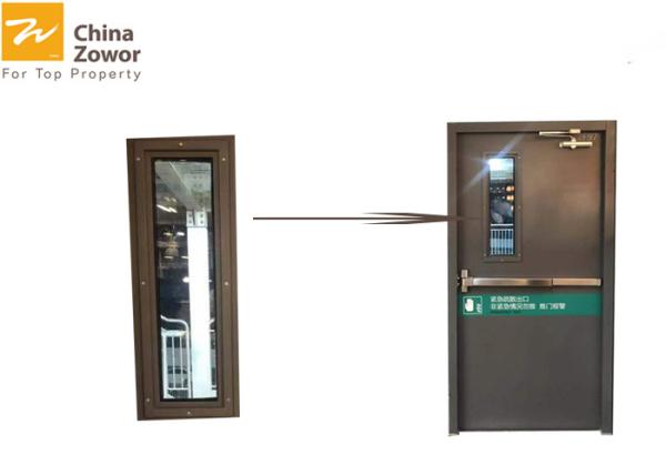 UL Certified 1 Hour Rated Fire Safety Door Fire Exit Door With Vision Panel/ Customized Size